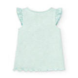 Camiseta de niña aguamarina VERANO/Charanga