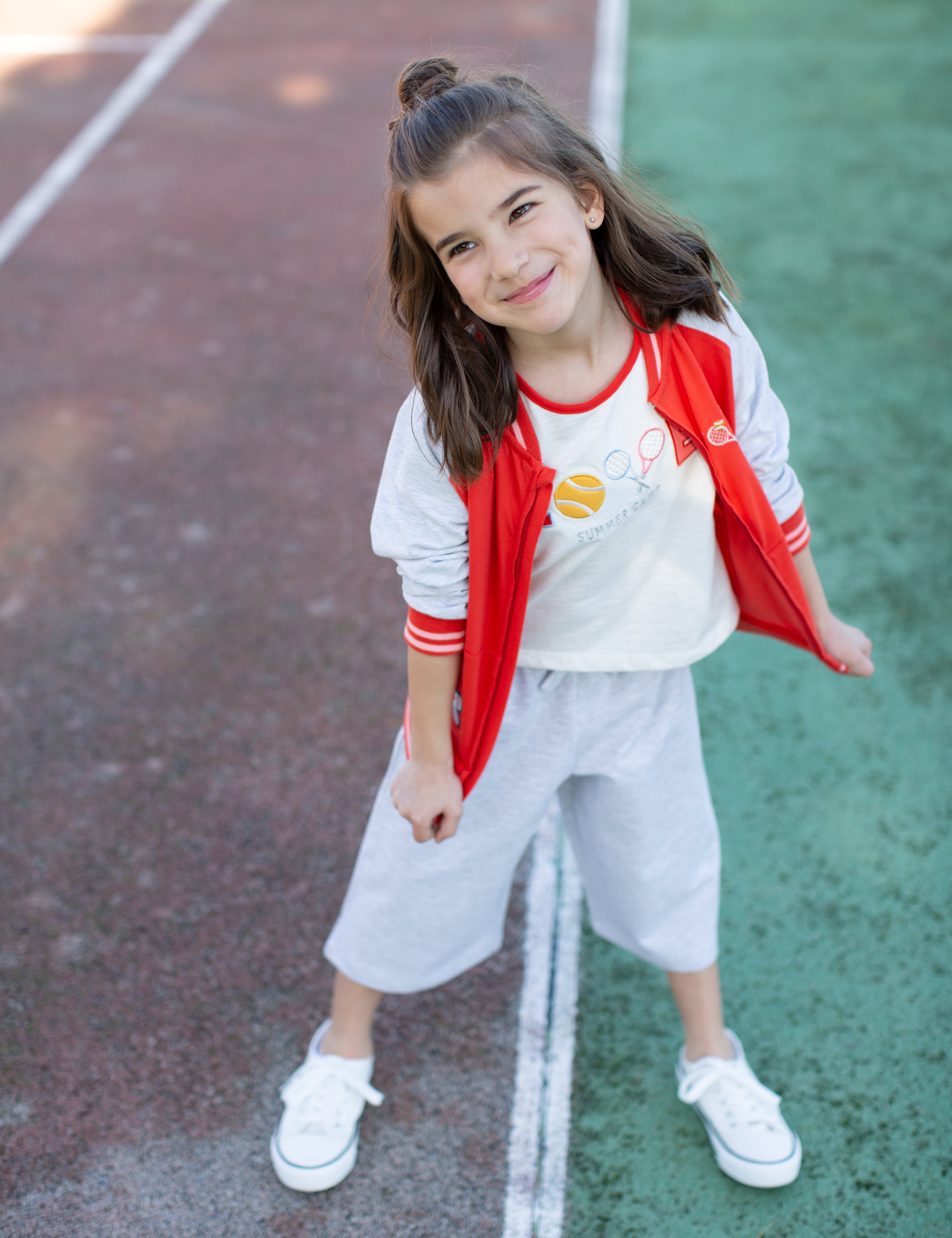 Pantalon de niña gris