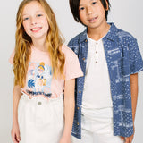 Camiseta de niña rosa