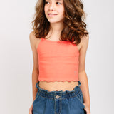 T-shirt da ragazza corallo