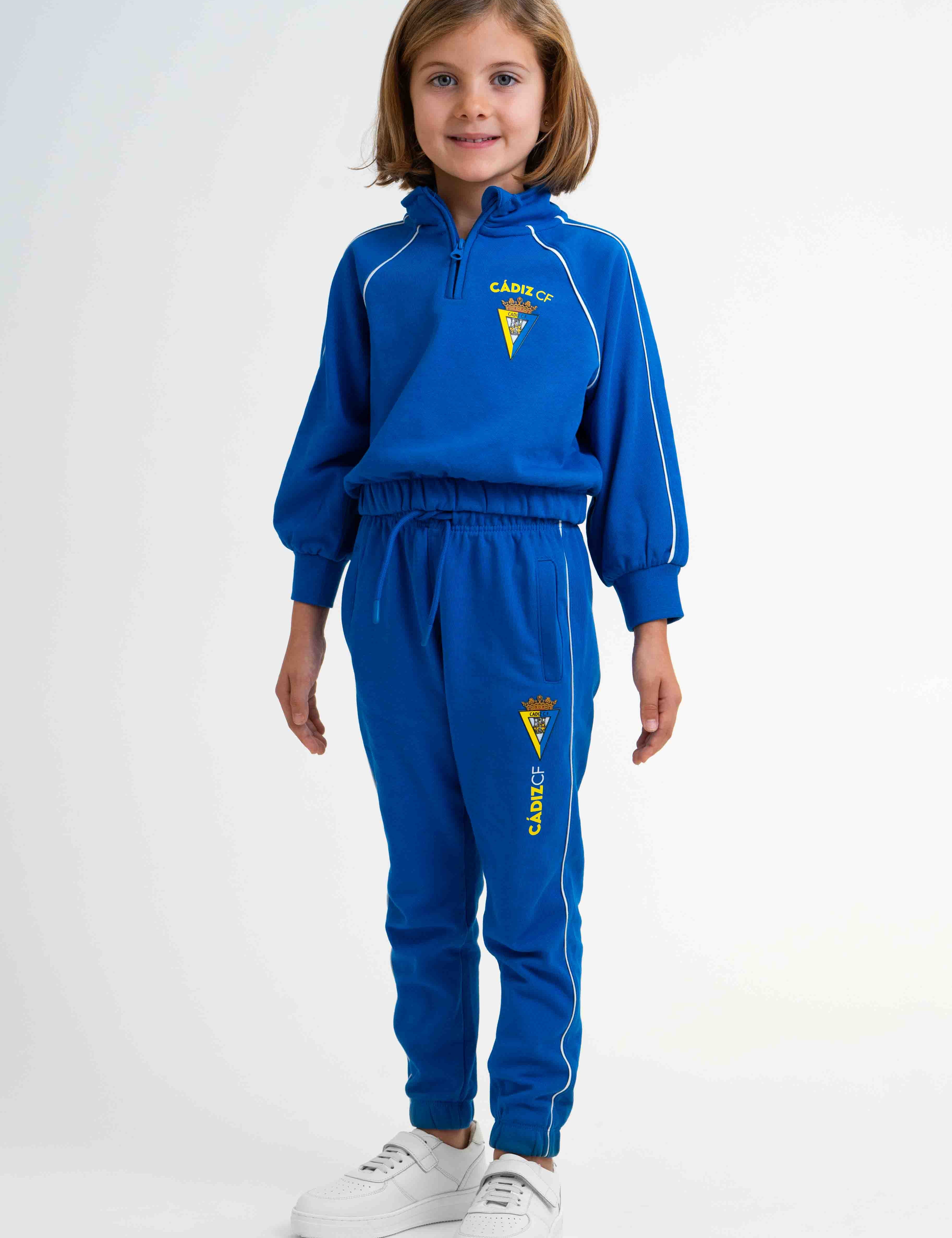 Pantalón felpa azul niña - Cádiz CF