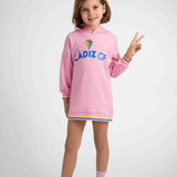 Vestido rosa con capucha niña - Cádiz CF
