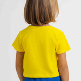 Camiseta crop amarilla niña -  Cádiz CF