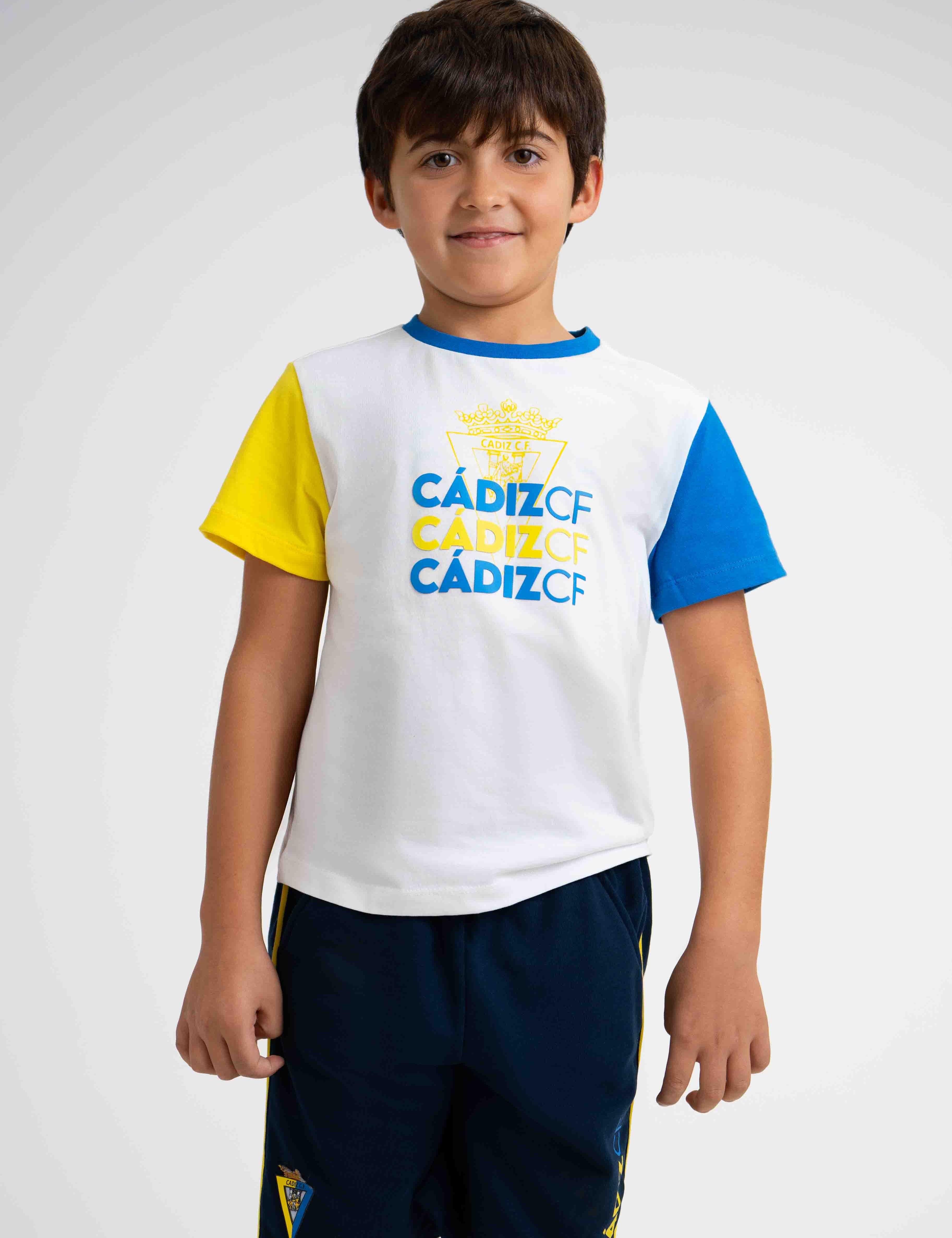 Camiseta Bicolor manga corta -  Cádiz CF