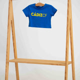Camiseta crop azul niña -  Cádiz CF