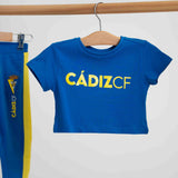 Camiseta crop azul niña -  Cádiz CF