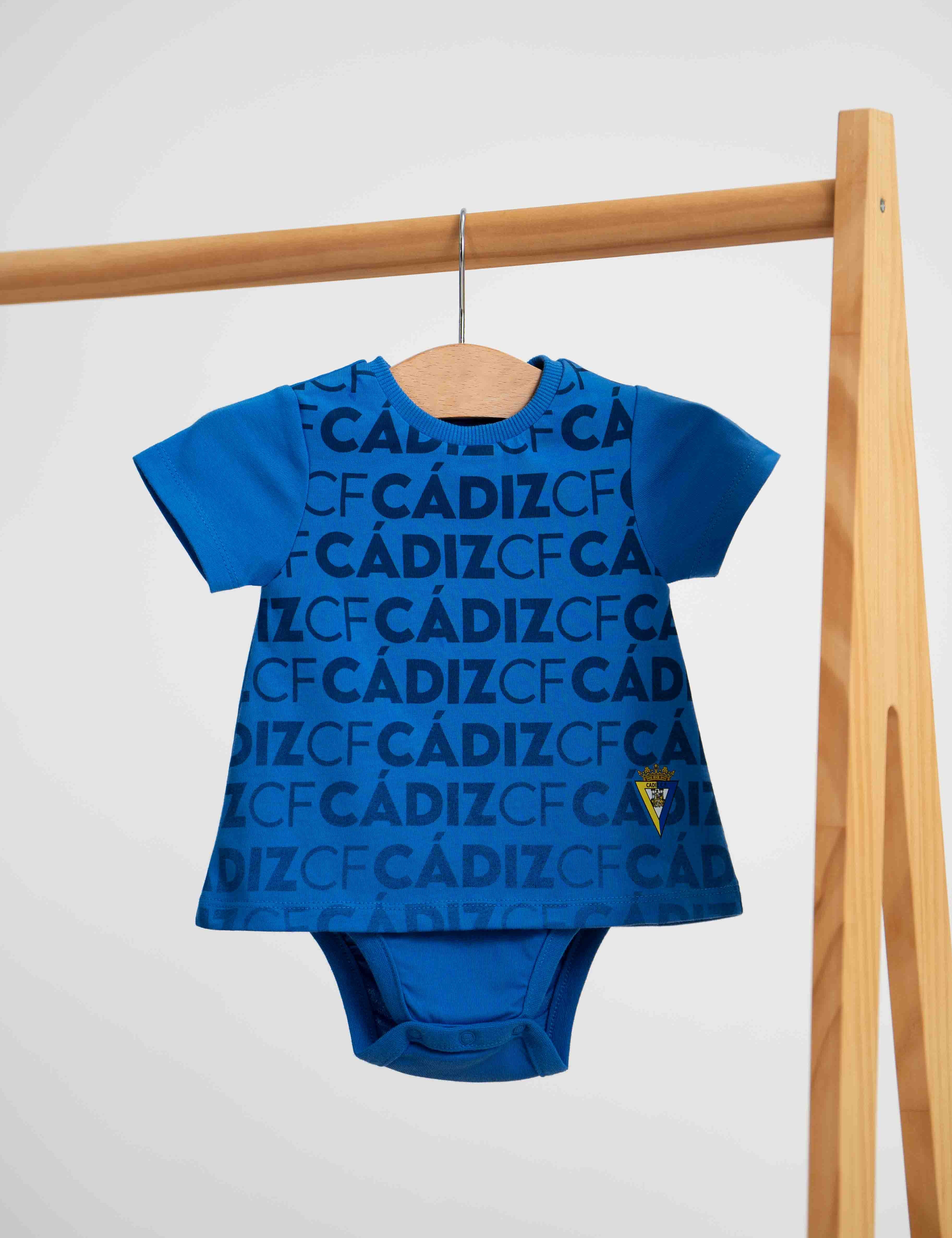 Body de manga corta bebé azul -  Cádiz CF
