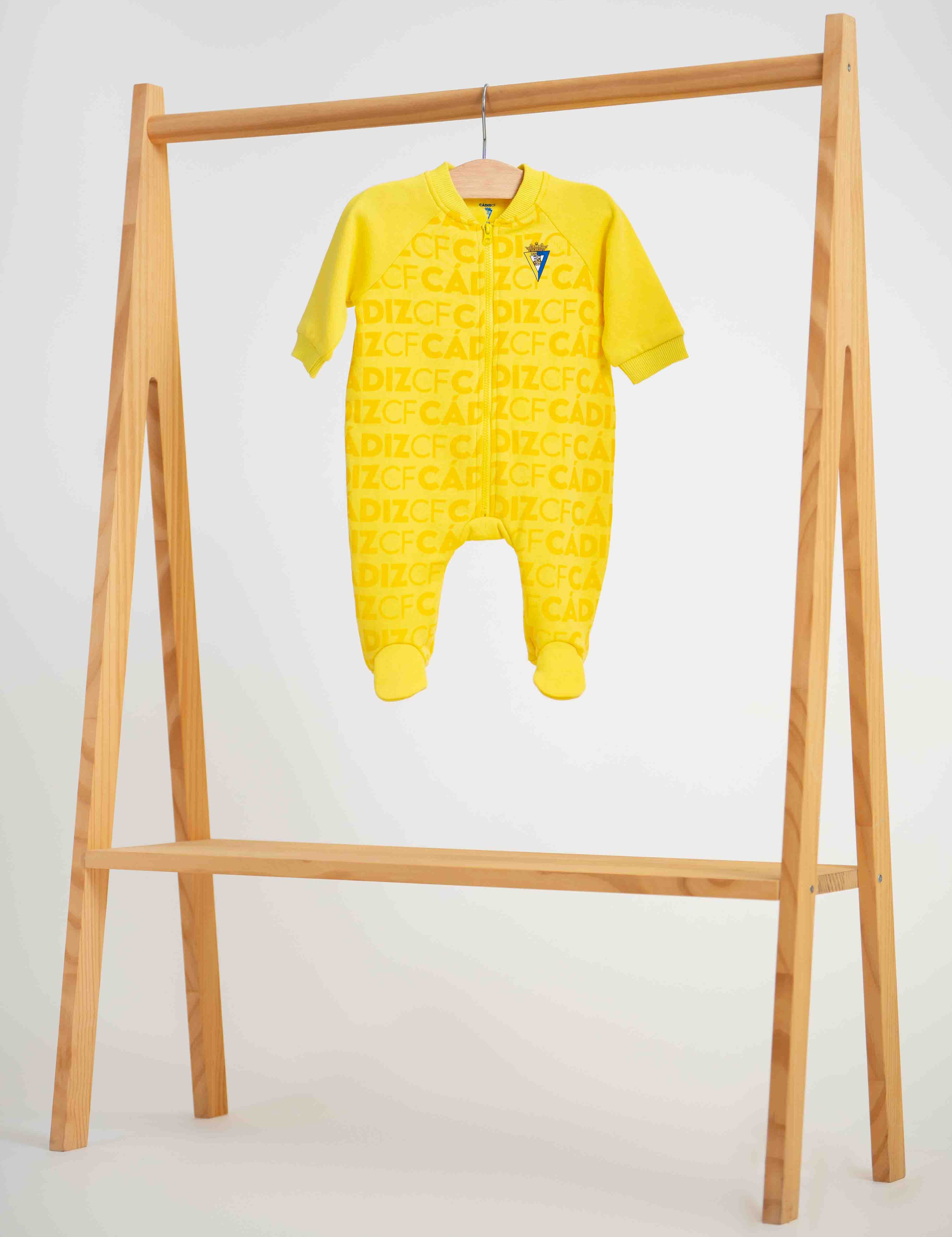 Pelele amarillo con cremallera - Cádiz CF