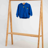 Sudadera azul con capucha bebé - Cádiz CF