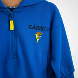 Sudadera azul con capucha bebé - Cádiz CF