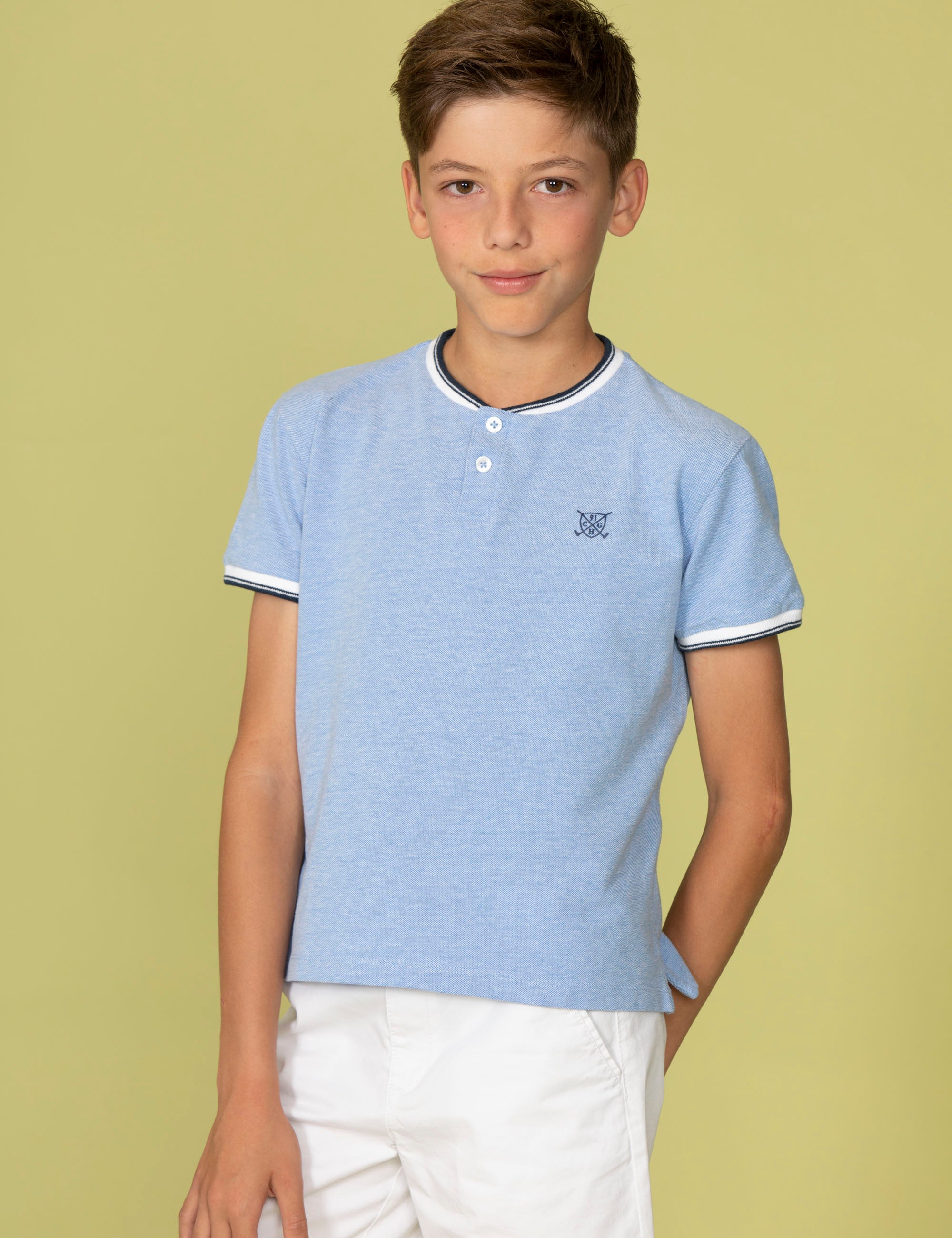 Polo de niño celeste VERANO/Charanga