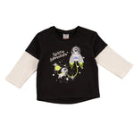 Camiseta de bebé color negro diseño cosmic Outlet