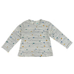 Camiseta de bebé de manga larga estampado de corazones Outlet