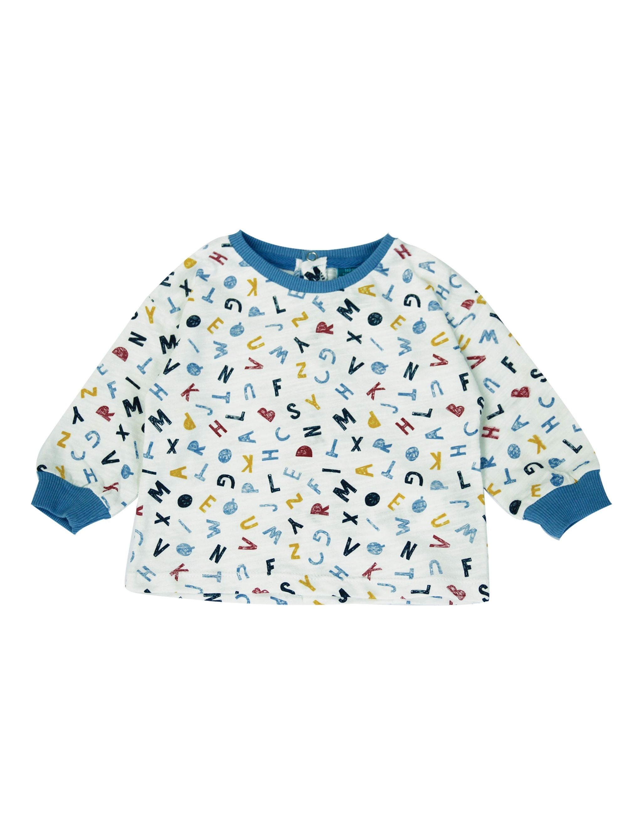 Camiseta de recién nacido estampado de letras Outlet