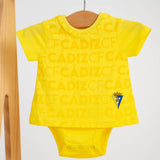Body de manga corta bebe amarillo - Cádiz CF