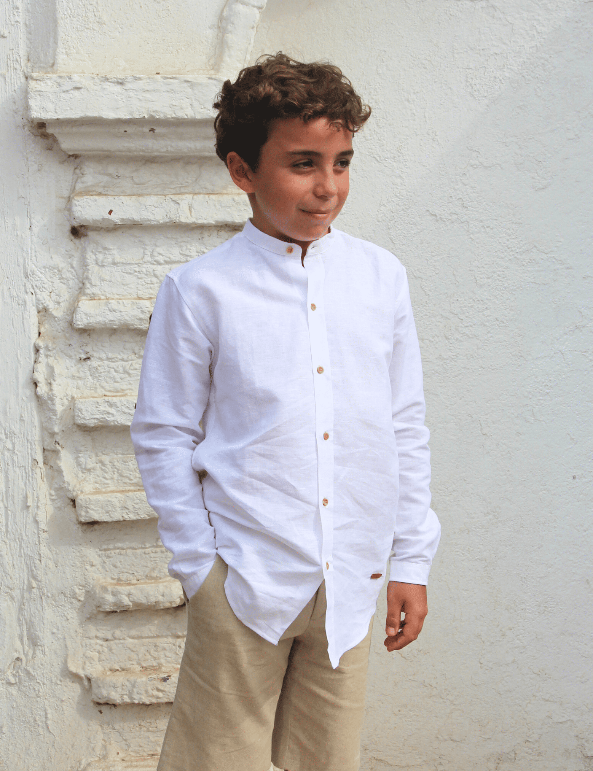 Pantalón de niño beige Cocote & Charanga