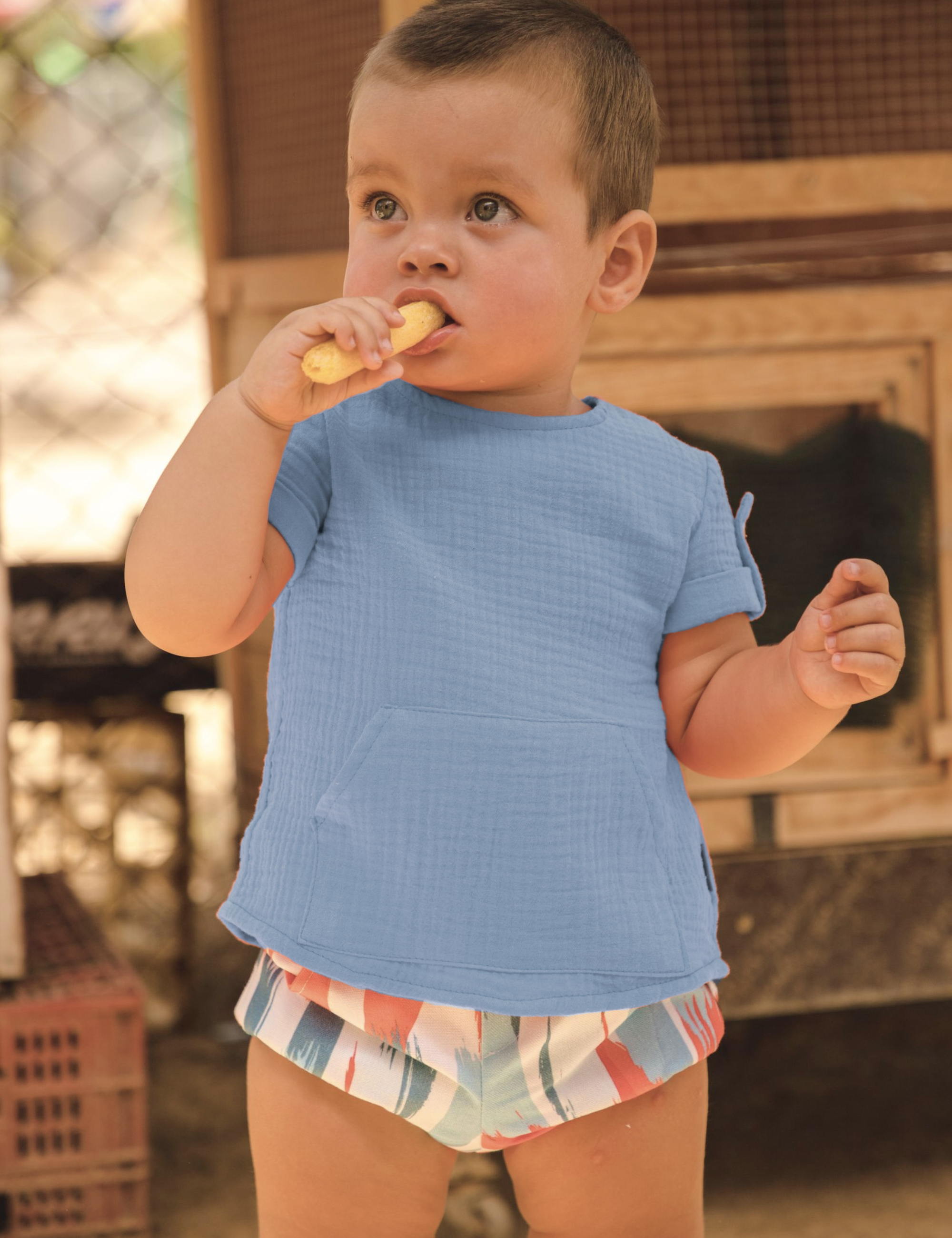 Camisa de niño azul Cocote & Charanga VERANO/Outlet