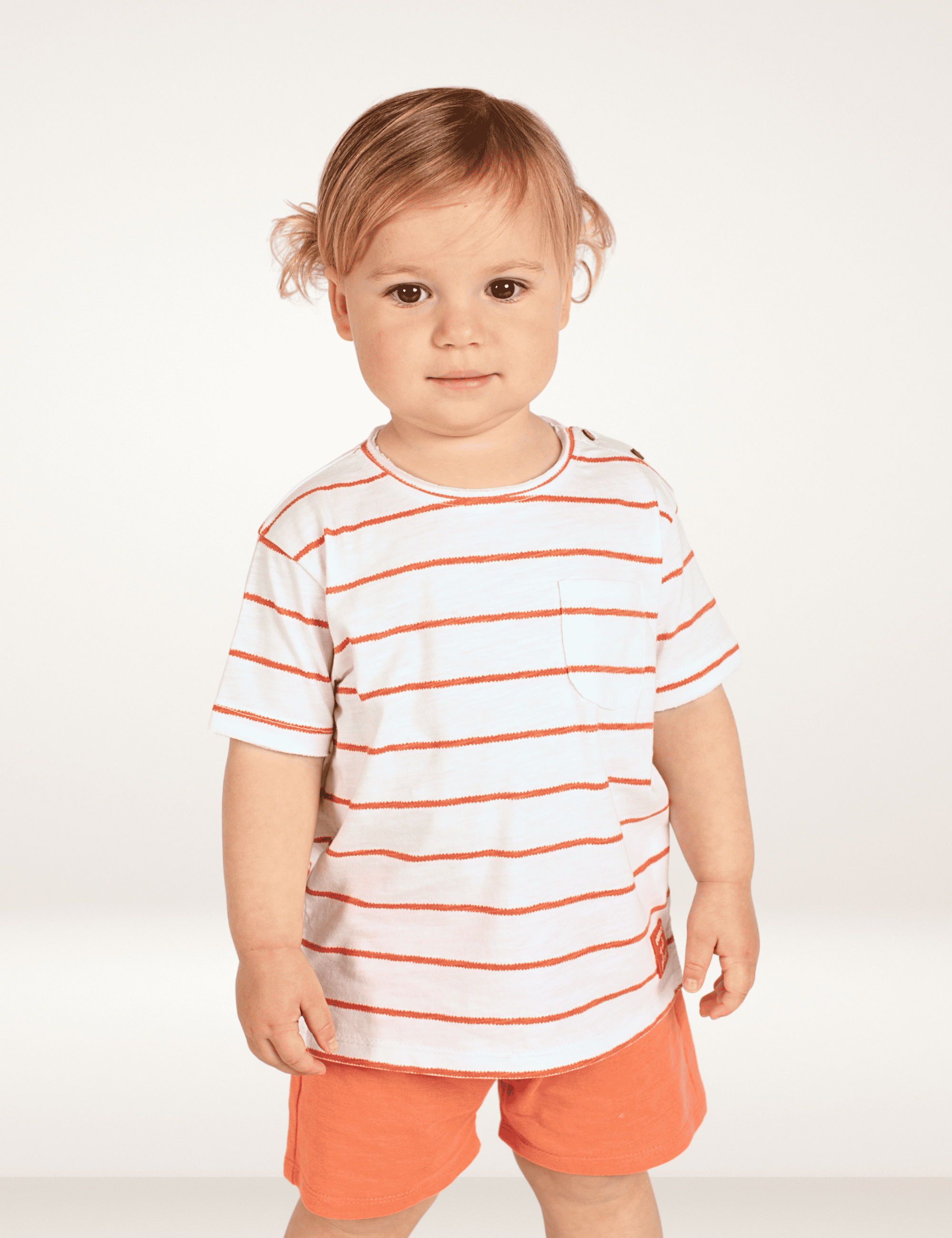Camiseta de bebé coral