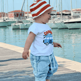 Camiseta de bebé niño color blanco