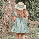 Vestido de niña azul turquesa Cocote & Charanga