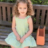 Vestido de niña verde Cocote & Charanga