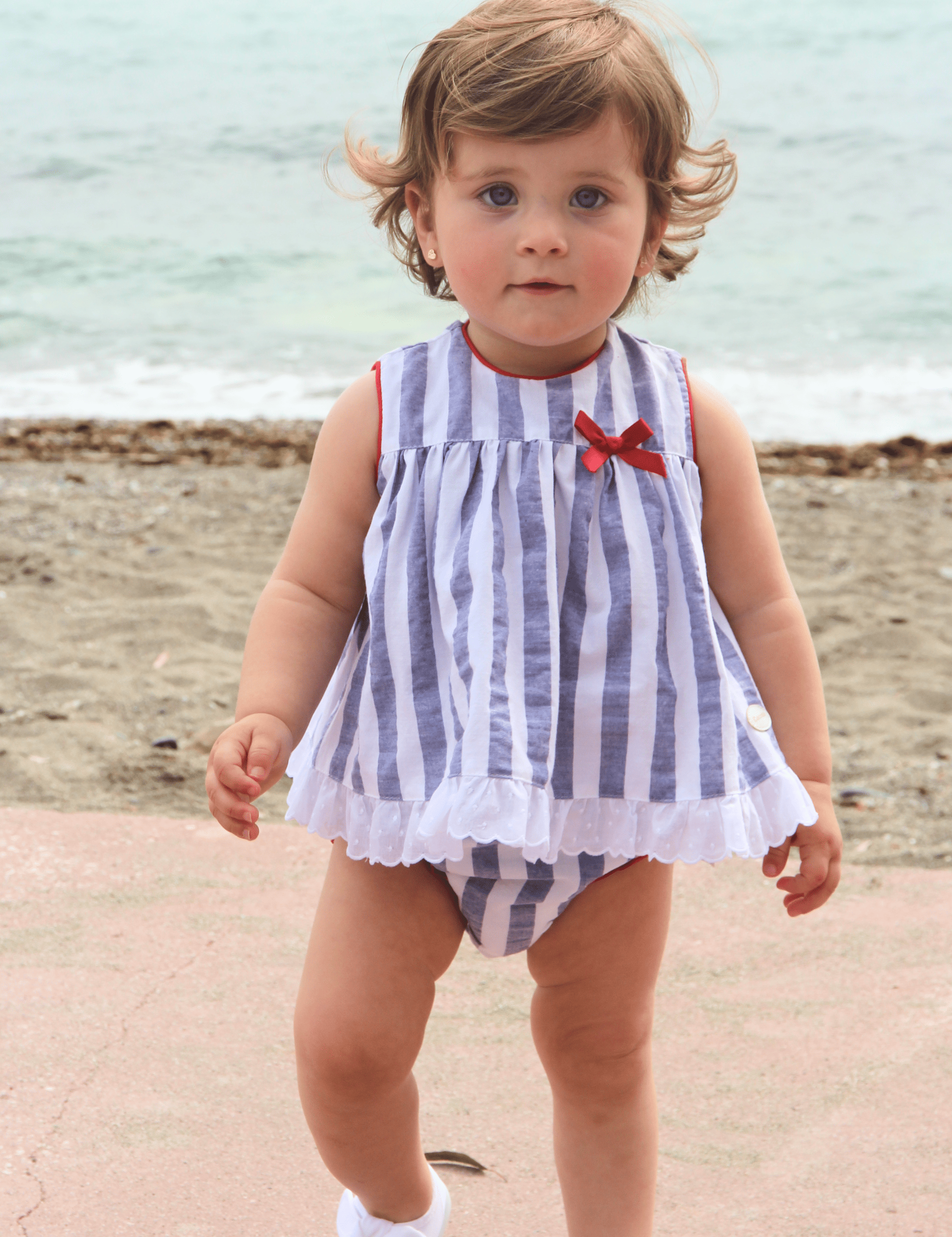 Vestido de bebé listado Cocote & Charanga