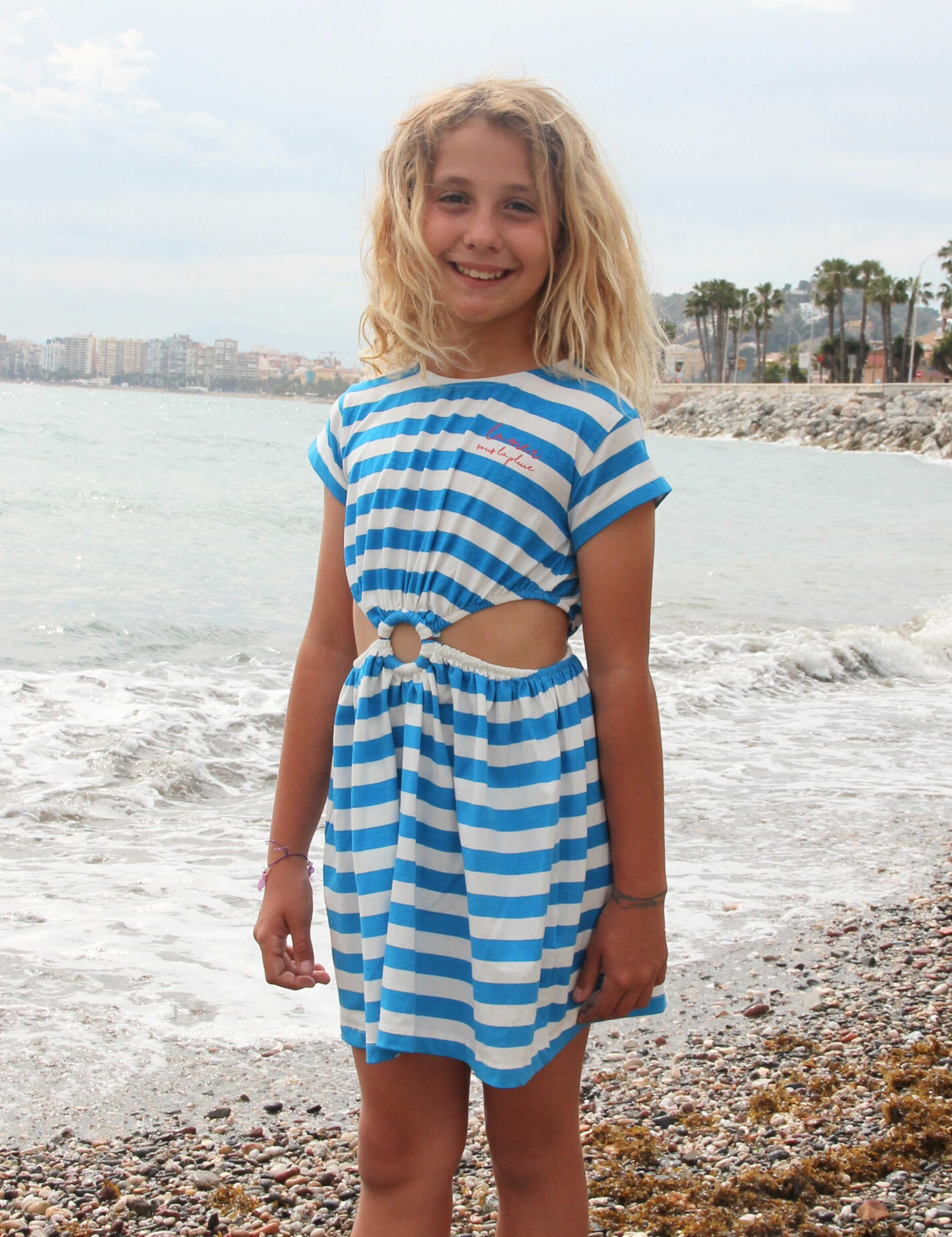 Vestido de niña listado VERANO/Outlet
