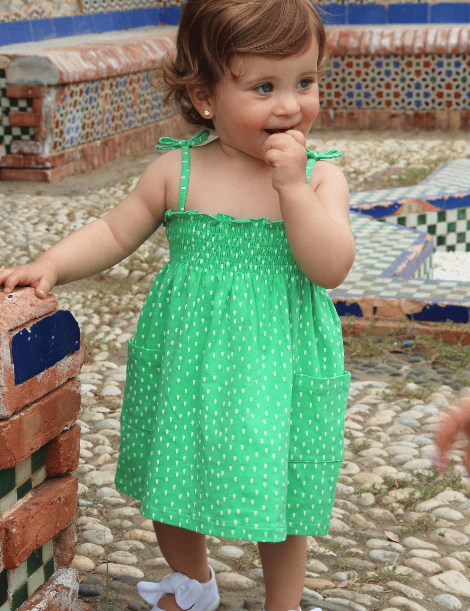 Printed baby dress