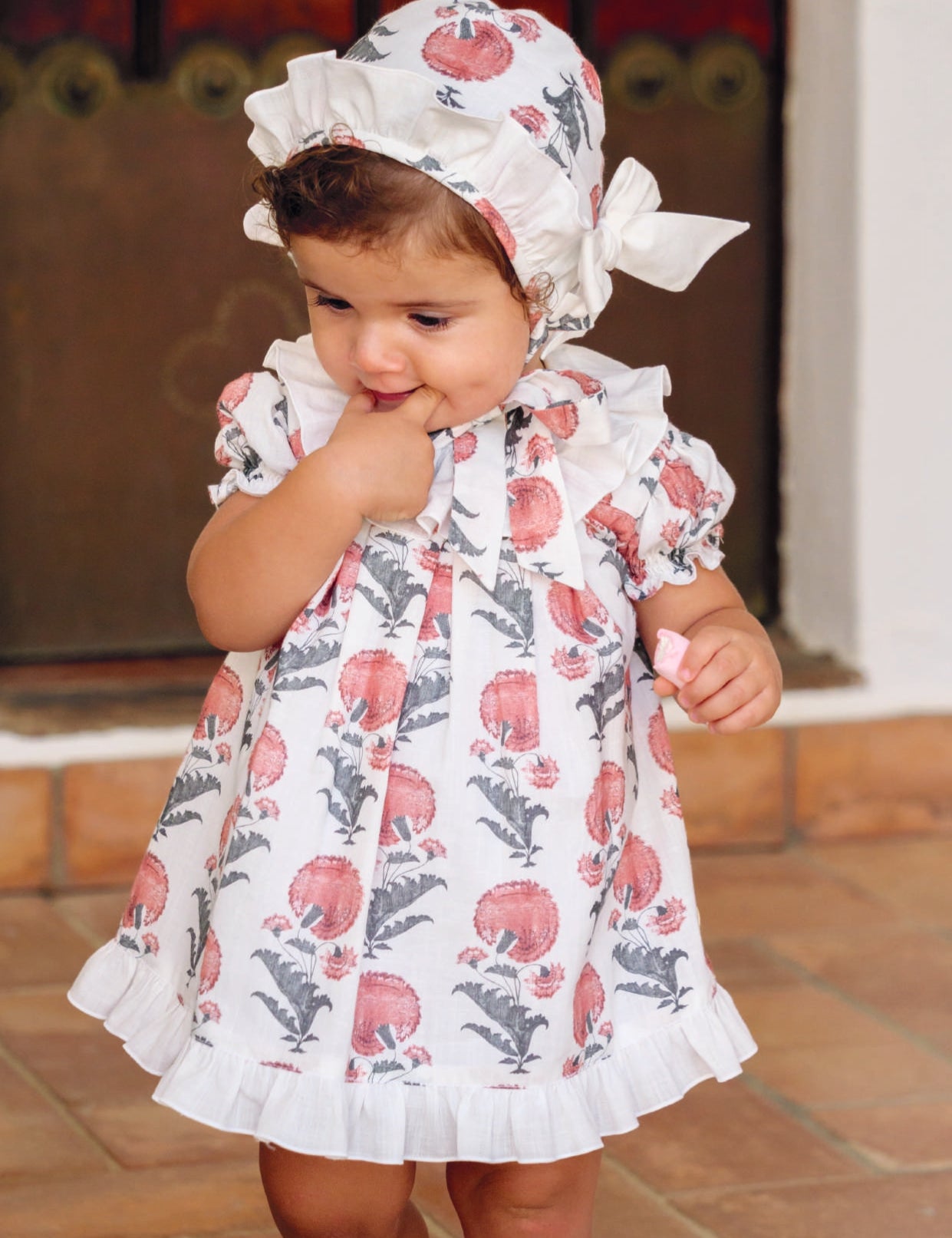 Conjunto vestido de flores recién nacido rosette | Cocote by Charanga