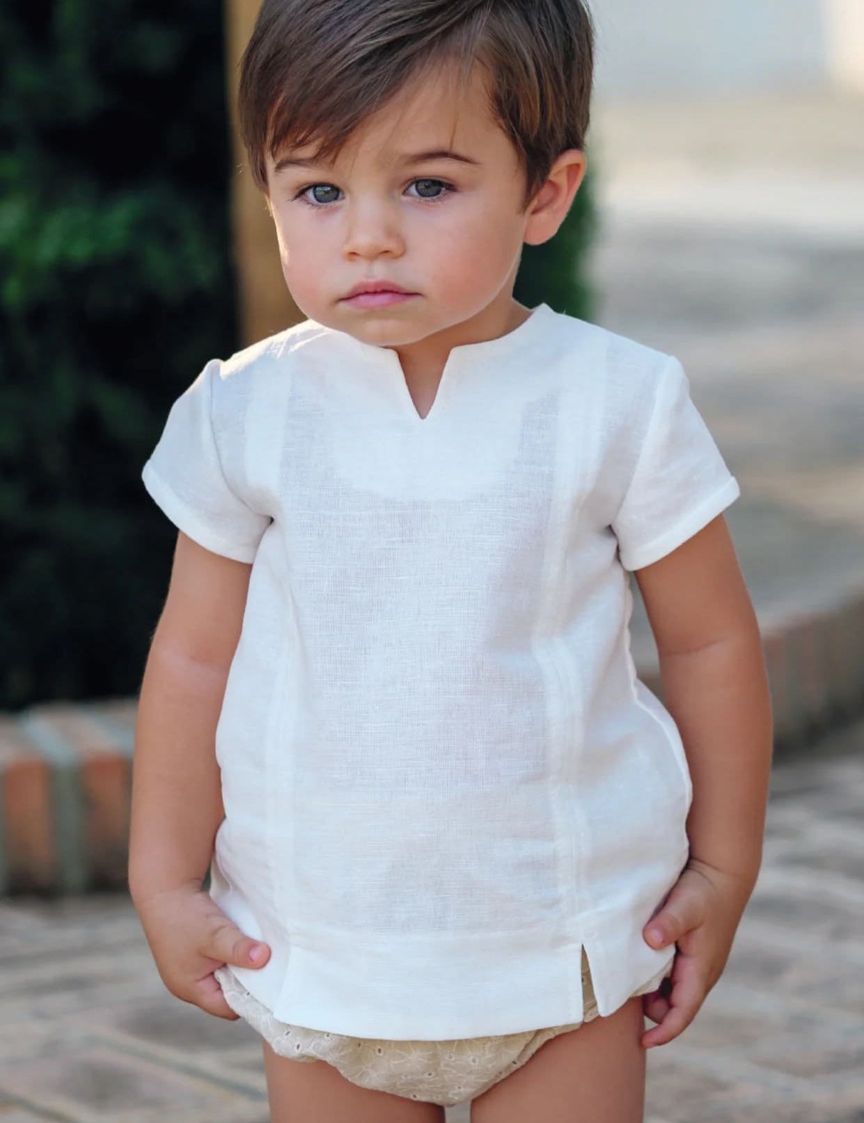 Conjunto de bebe niño beige