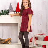 Vestido de niña a cuadros rojo Outlet