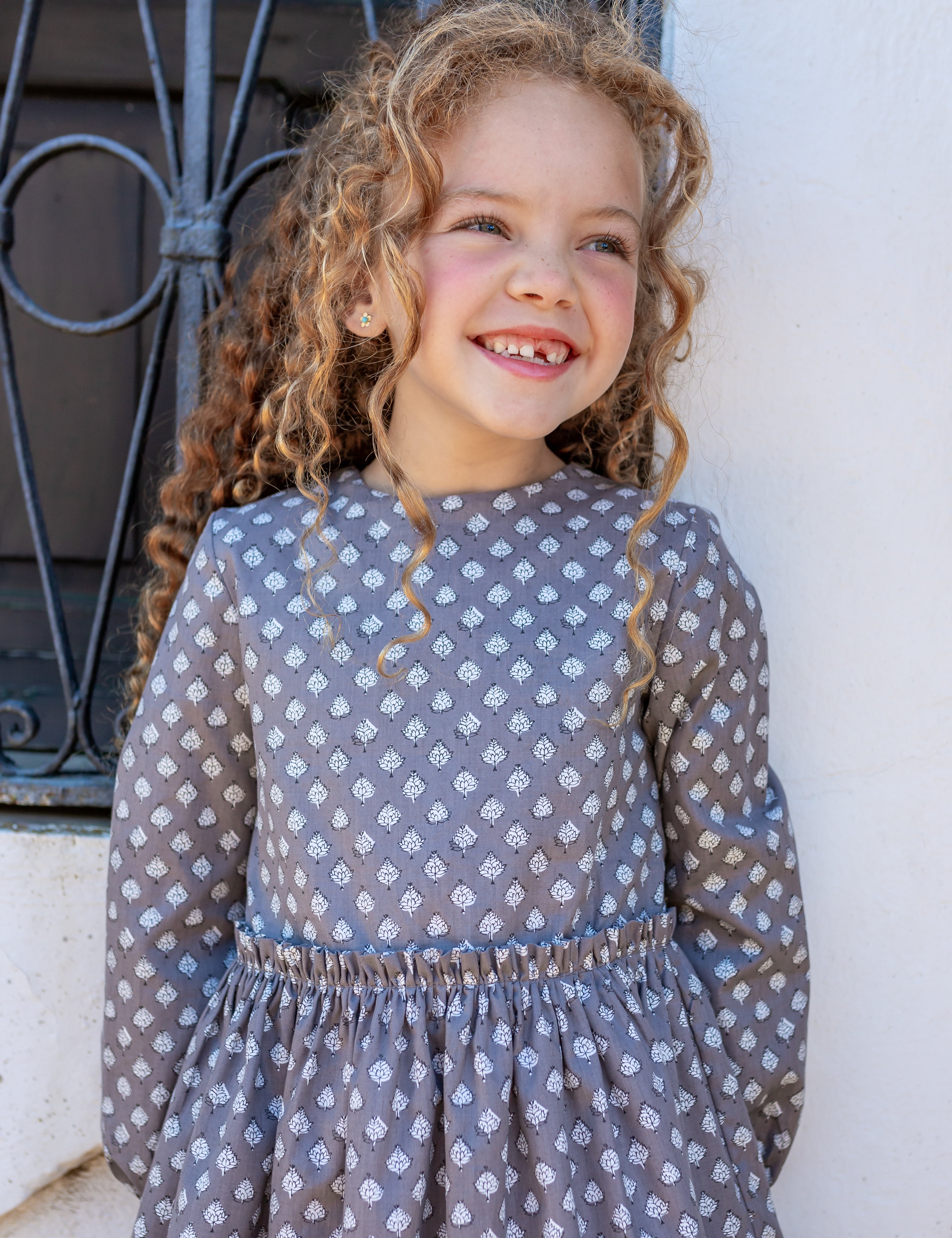 Vestido de niña gris Cocote & Charanga Charanga