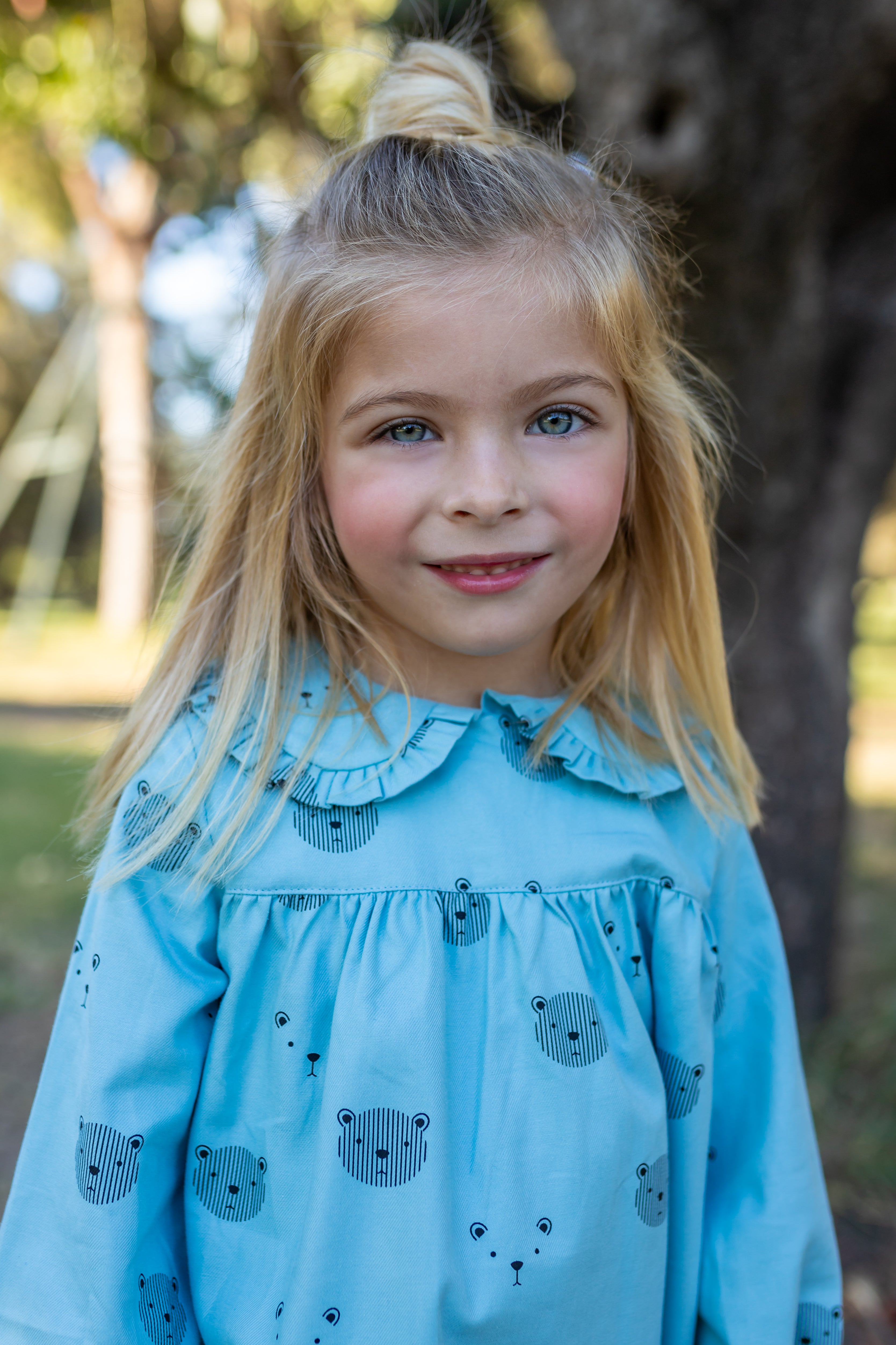 Turquoise baby dress Cocote Charanga