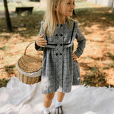 Vestido de niña gris Cocote & Charanga