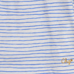 Camiseta de bebé a rayas azules y blancas VERANO/Outlet