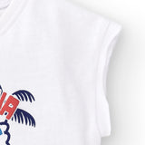 Camiseta de bebé niño color blanco