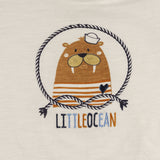 Camiseta de bebé color crudo VERANO/Outlet