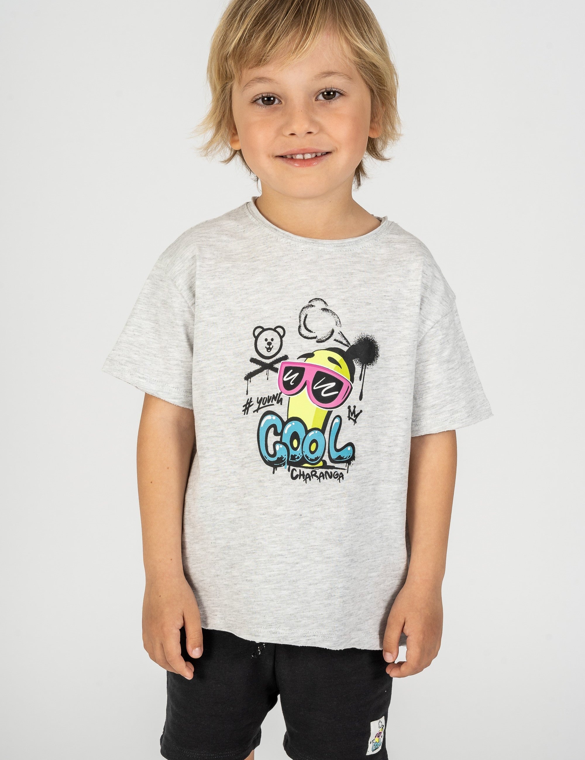 Camiseta de bebé gris VERANO/Outlet