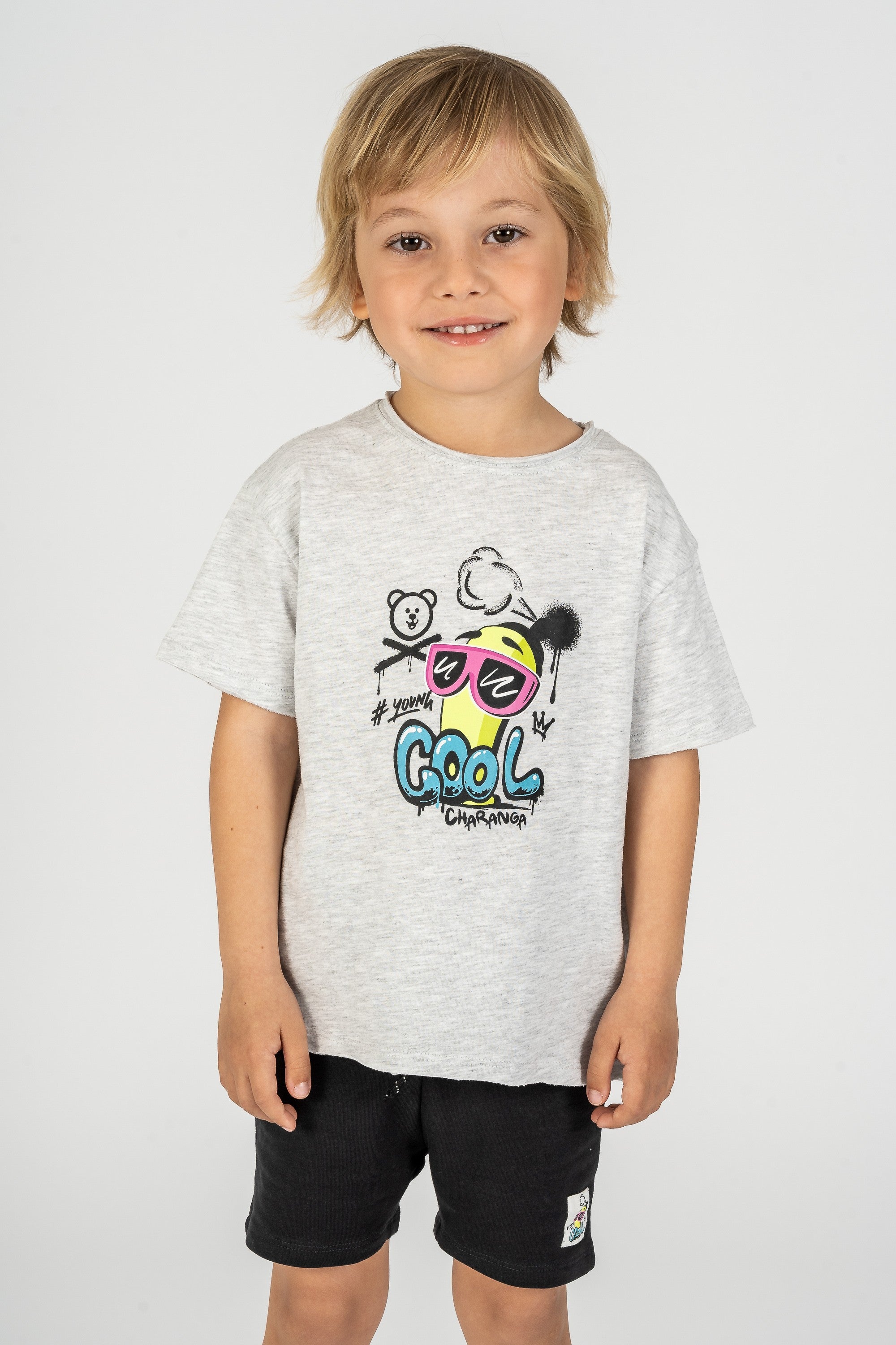 Camiseta de bebé gris VERANO/Outlet