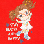 Camiseta de bebé color rojo VERANO/Outlet