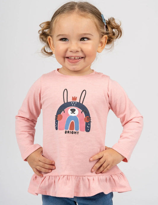 Pink bunny baby t-shirt