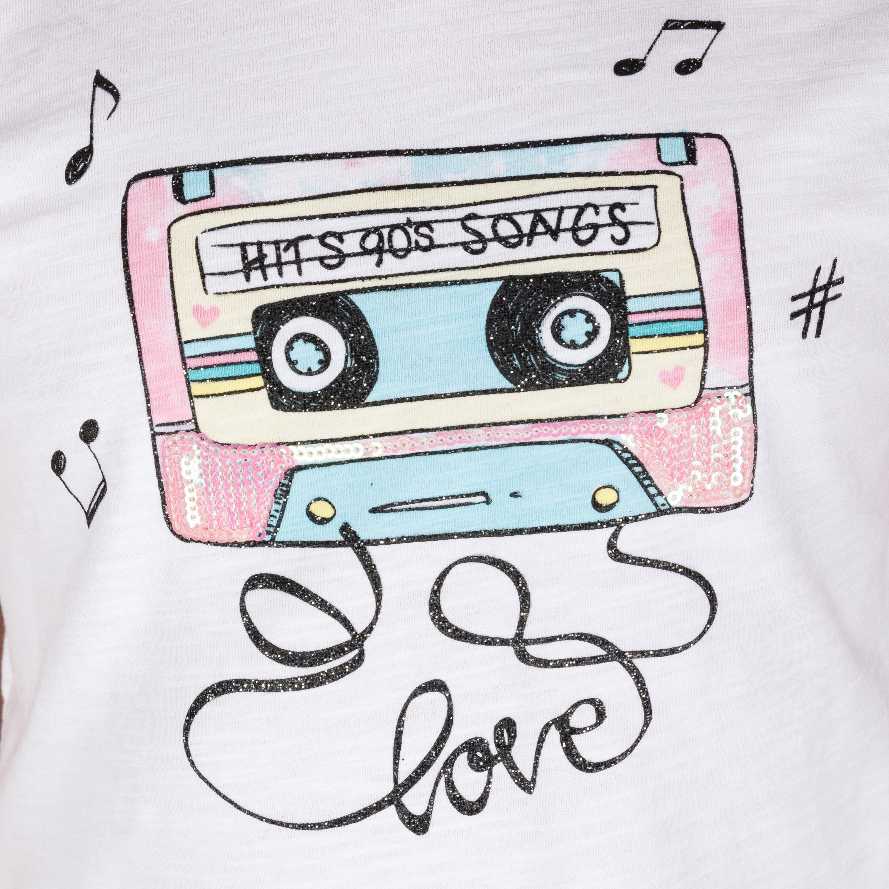 Camiseta de niña blanco VERANO/Outlet