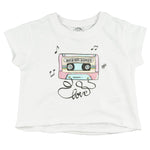 Camiseta de niña blanco VERANO/Outlet