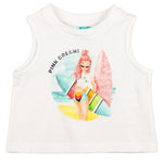 Camiseta de niña blanca de tirantes VERANO/Outlet