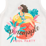 Camiseta de niña blanco VERANO/Outlet