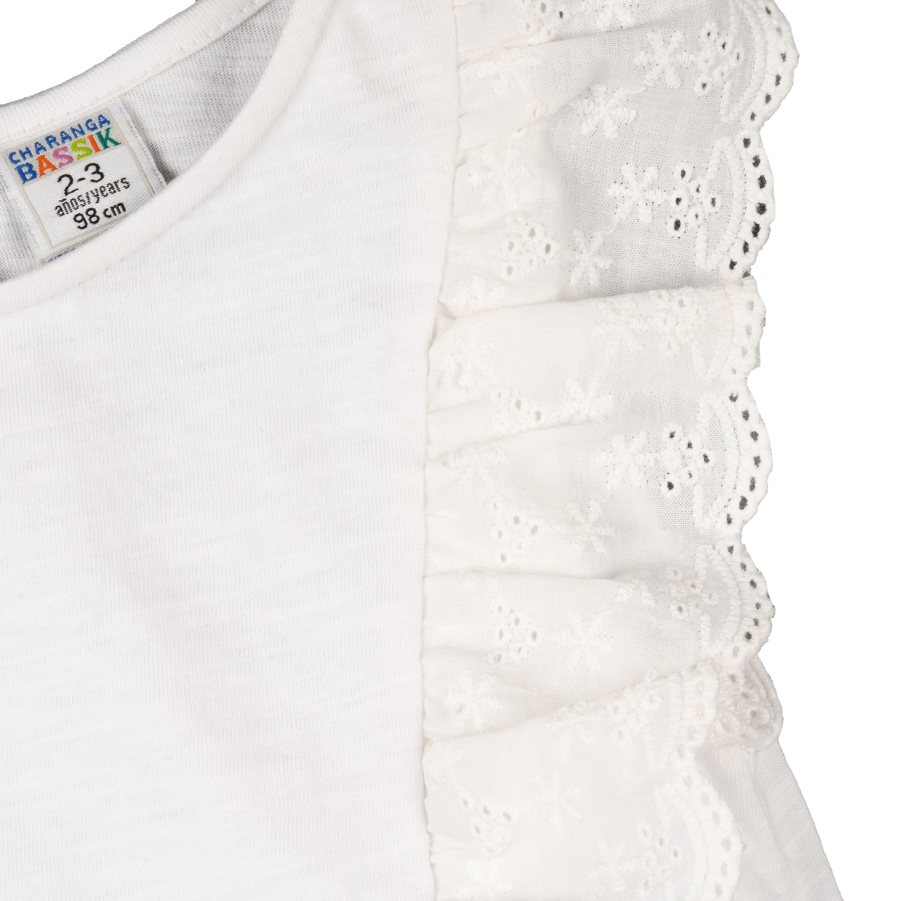 Camiseta de niña blanco VERANO/Outlet
