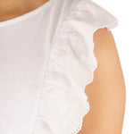 Camiseta de niña blanco VERANO/Outlet