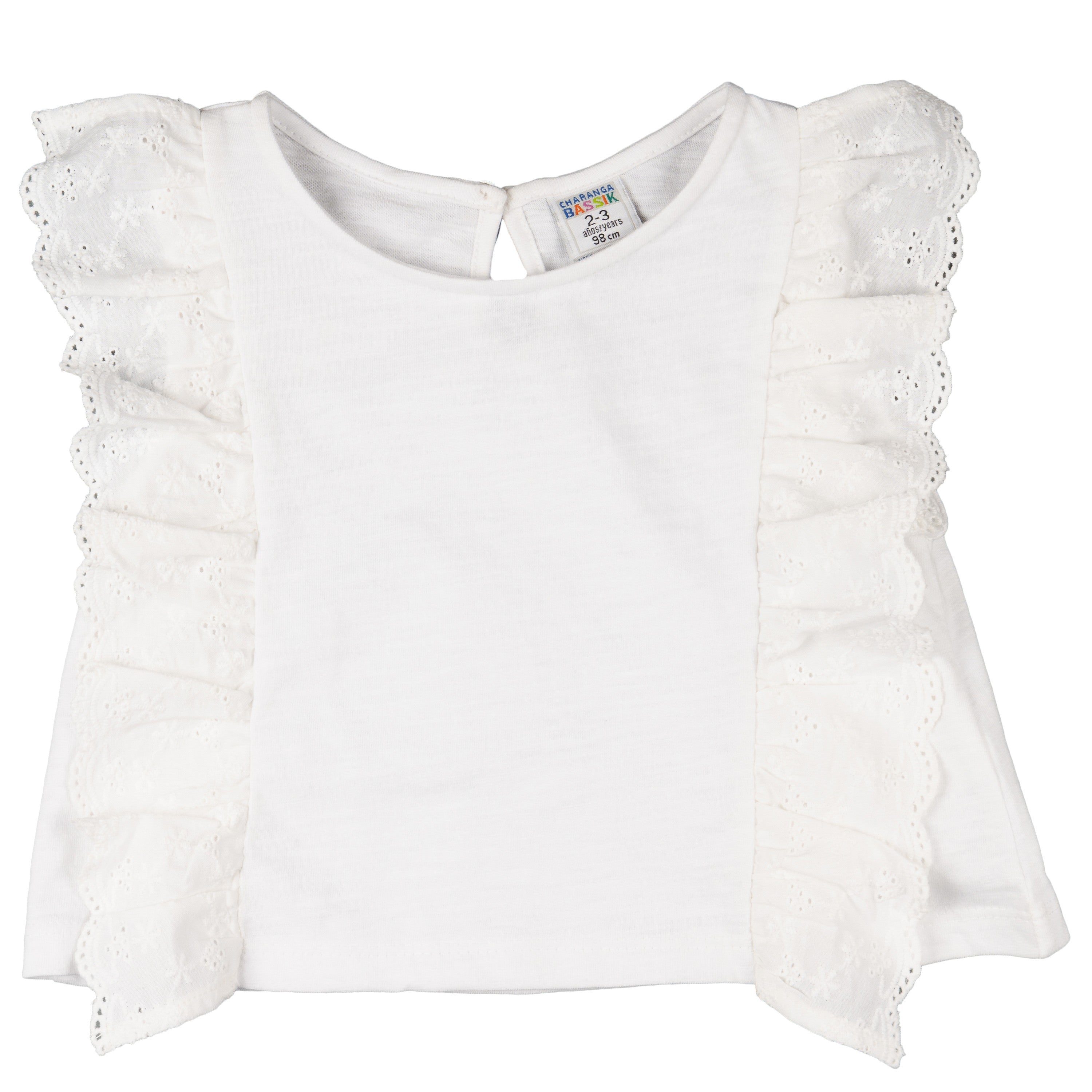 Camiseta de niña blanco VERANO/Outlet