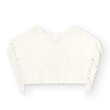 Camiseta de niña blanca detalle flecos VERANO/Outlet