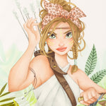 Camiseta de niña color crudo VERANO/Outlet